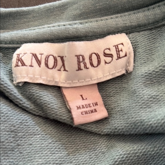 Knox Rose Sage Sweatshirt with lower puff sleeves - Picture 2 of 7